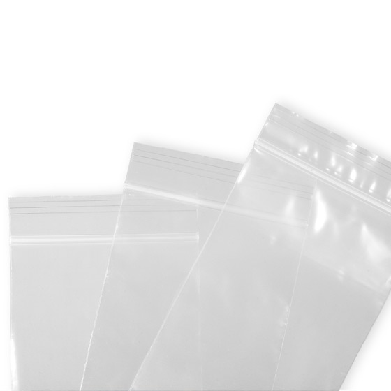 Bolsas de plástico sin asa.