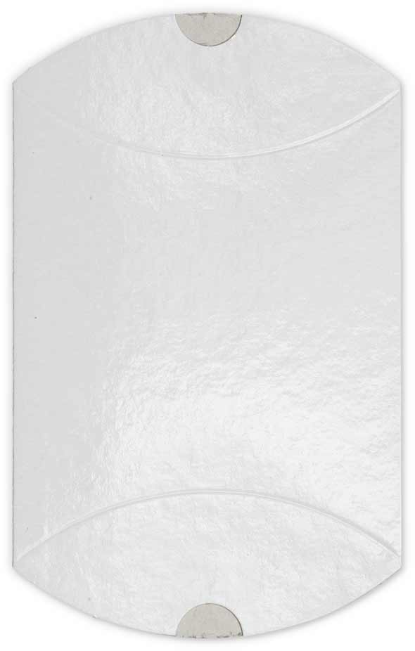 Estuche ovalado desmontable de cartón acabado en blanco brillo